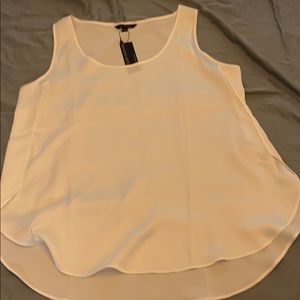 Creamy white silky sleeveless top BR